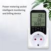 Digital LCD For Voltage Current Monitoring And Power Consumption Analysis Energy Meter Wattmeter No Backlight EU Plug
