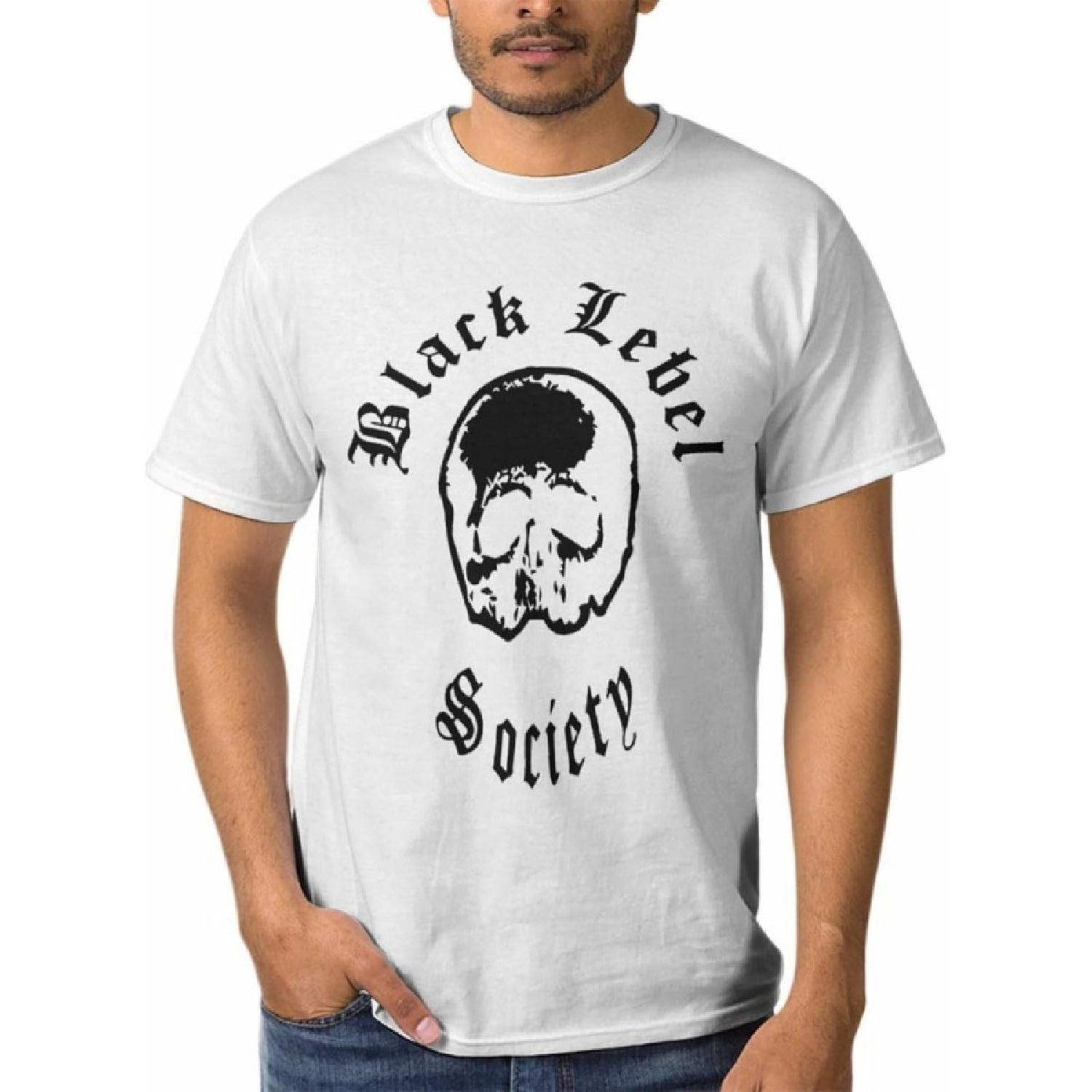 

JOISOMI Short Sleeve T Shirt for Men Black Label Society Men’s Crew Neck T-Shirt T-Shirts for Men XXXXXL білий