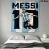 Lionel Messi Wall Hanging Printed Fabric Blanket Decorative Tapestries for Bedroom Living Room Home Decor