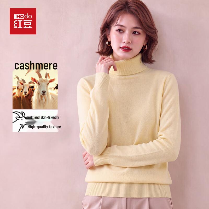 Women's 100% Cashmere Turtleneck Pullover Sweater