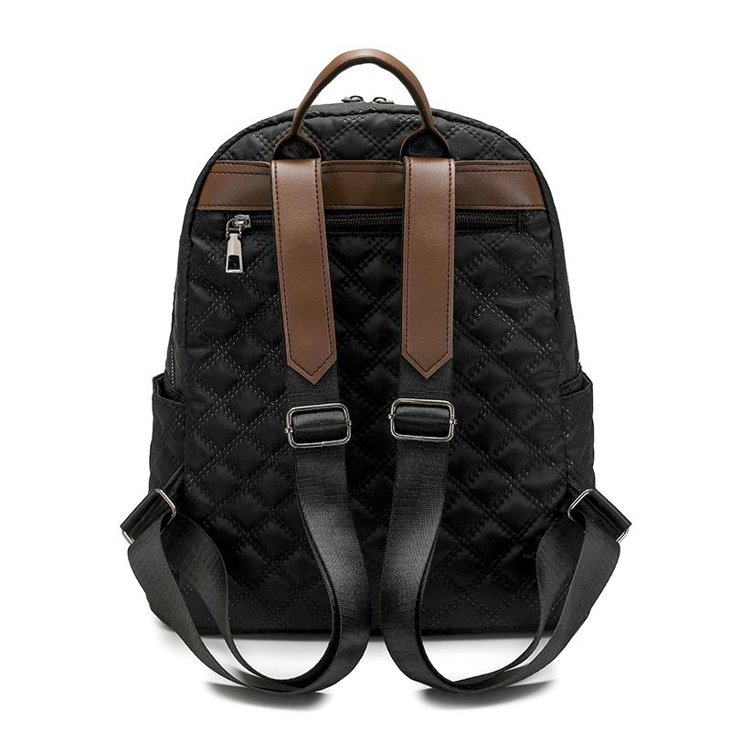 Backpack Student Schoolbag Women's Lightweight Rhomboid Backpack