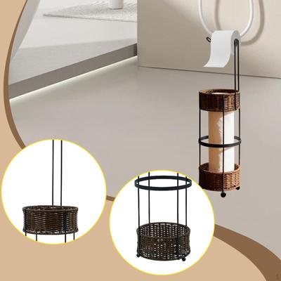 50cm Standing Toilet Paper Holder, Roll Dispenser, Decorative Portable Tissue Holder for