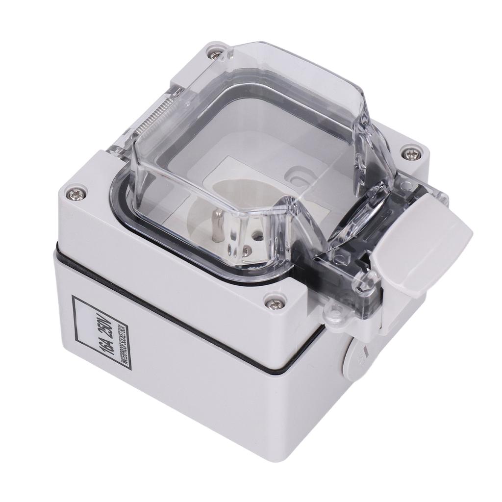 Priză de exterior IP66, impermeabilă, cutie de priză montată la suprafață, standard francez 16A