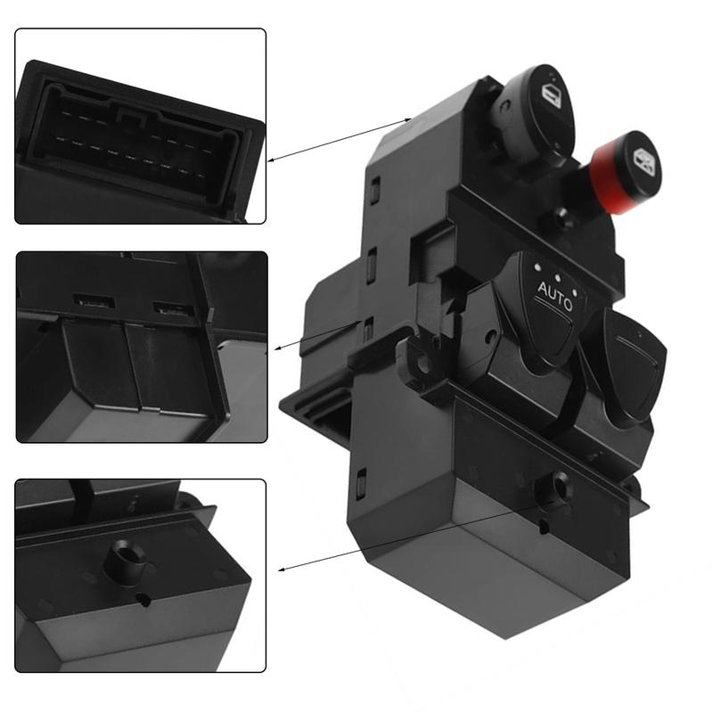 Car Front Left Side Electric Window Switch Black Power Window Switch For Honda Civic 2006-2011 LHD 35750SVAA11 35750SVAA12