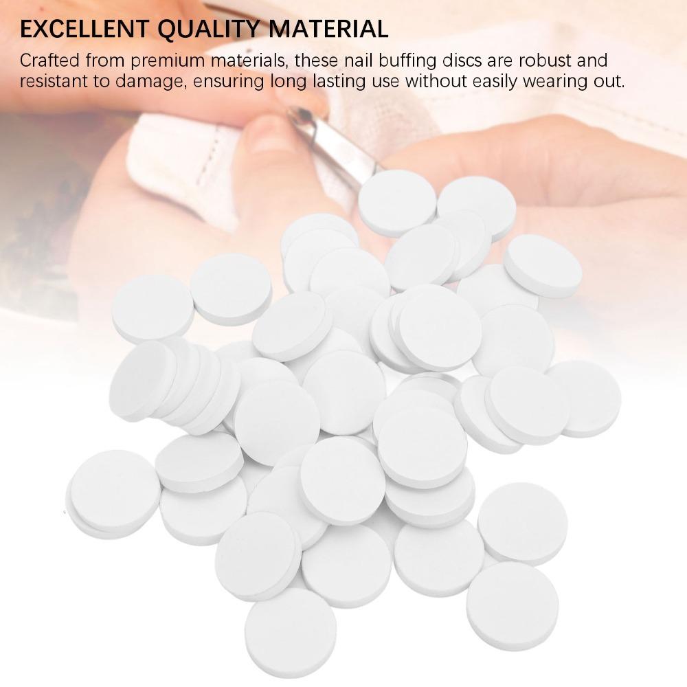 50pcs 1000 Grit Fineness Replaceable Nail Polishing Disc Professional Salon Manicure Use