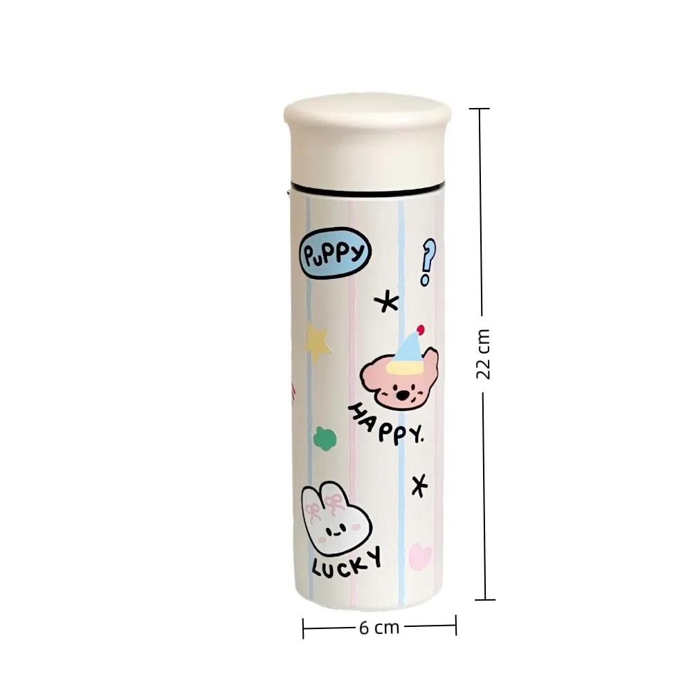 304 Stainless Steel Water Cup 500ml Vacuum Flask Cute Travel Mug