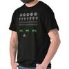 Funny Space Movie Invaders Video Game War Womens or Mens Crewneck T Shirt Tee