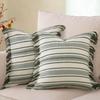 Spring Throw Pillow Covers Striped Pillow Covers with Tassel Boho Farmhouse Cushion Cover for Home Sofa Bed Living Room Decor
