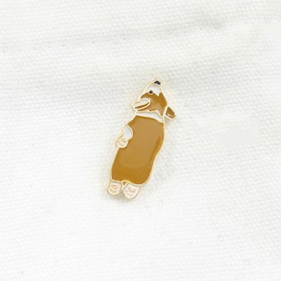 Cartoon Dog Paw Enamel Brooch Pin Denim Jacket Backpack Badge Jewelry Decor