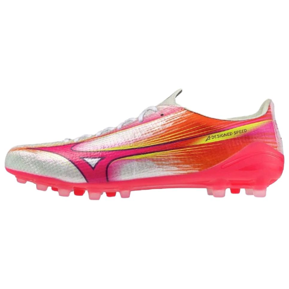 Mizuno Alpha III Elite Comfortable Versatile AG (Rubber Short Studs) Synthetic Leather Soccer Shoes Unisex soccer shoes Red P1GA266364 43