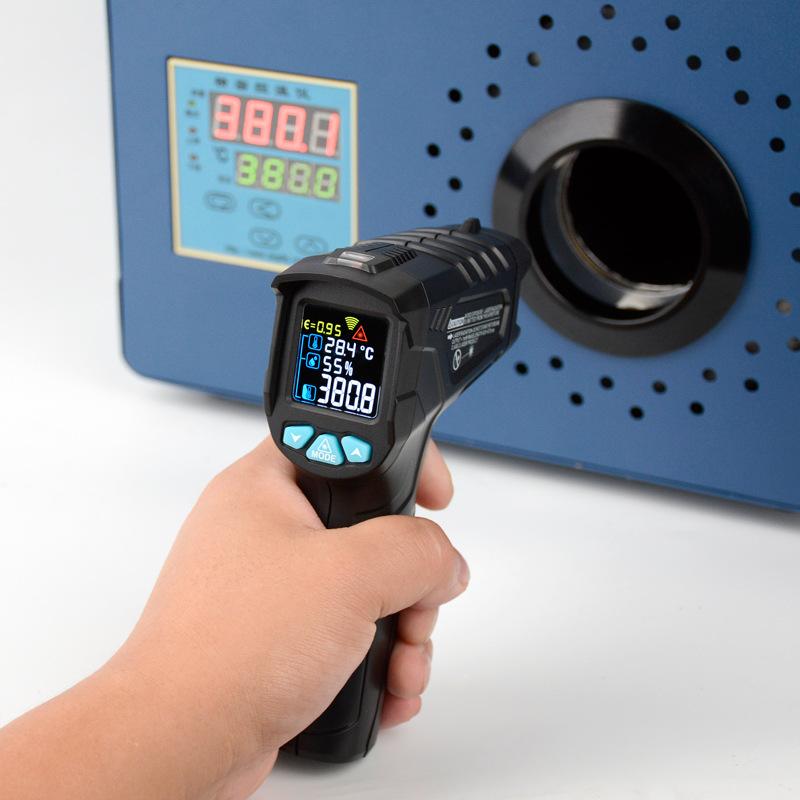 

Industrial commercial infrared thermometer Oil temperature gun high-precision kitchen baking air conditioning multi-function the
