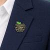 Yangyizhi Brooch Pin, Enamel Teacher-Themed Fruit Shape Lapel Lightweight Outfit Badge for Teachers Day Graduation