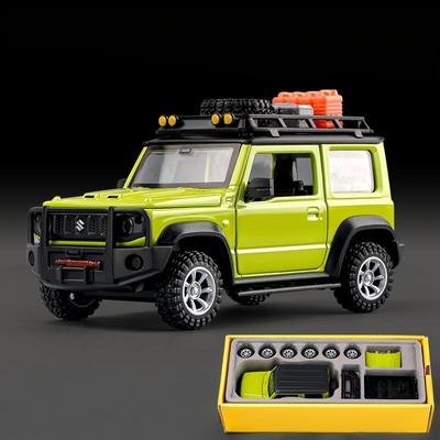 CCA 1:32 Suzuki Jimny Montážní edice Slitina Tlakově litý model Sestavit Auto Hračka Ozdoby Dekorativní Trendy Ozdoba Pro Kamaráda Dárek