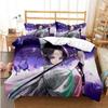 Anime Demon Slayer Sengetøysett Japansk Tegneserie Sengetøy 200x220 Tenåringsjenter Twin Single Queen King Full Dynetrekksett