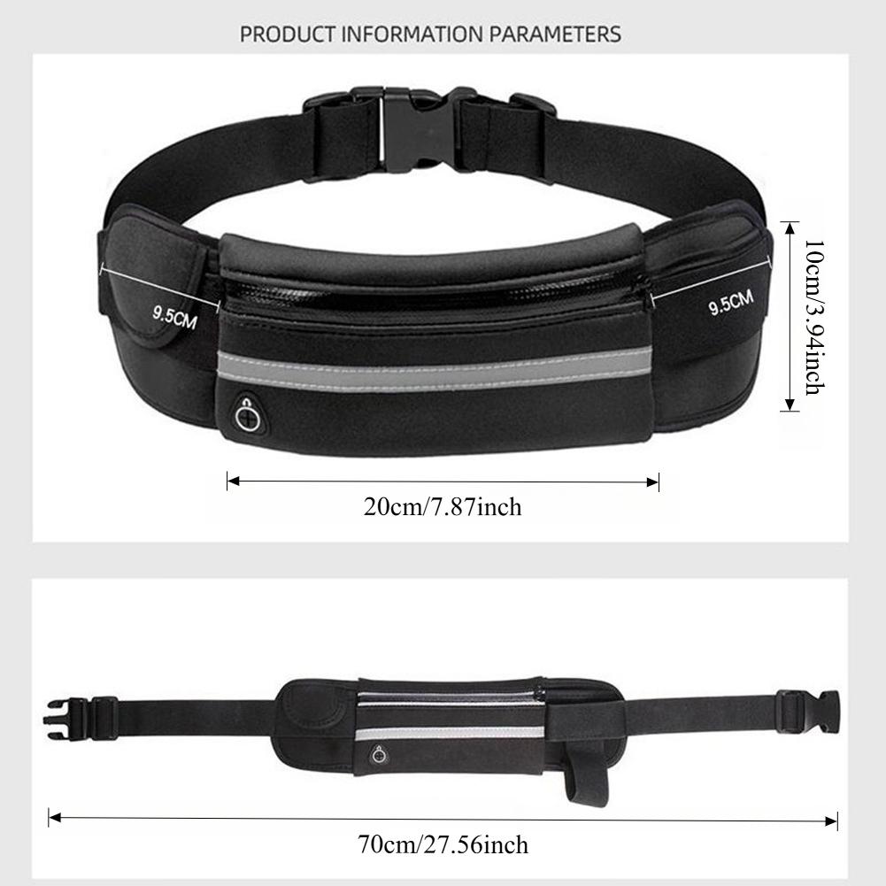 Running Sports Waist Bag Adjustable Elastic Strap Phone Fanny Pack To Men Women Outdoor Portable Cycling Fitness Train Waist Bag