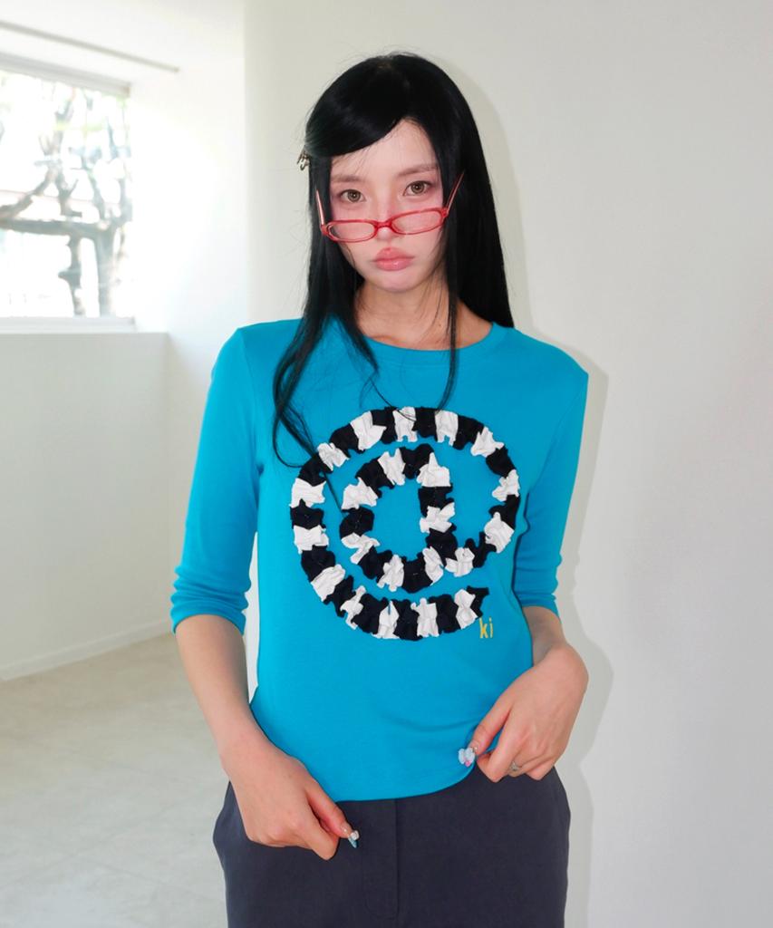 Kikoji Et Sign T-Shirt Turquoise
