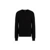 Solid Color Loose Fit Crew Neck Pullover Sweater Men Sweater Black 6K1MXD-1MVRZ-0999
