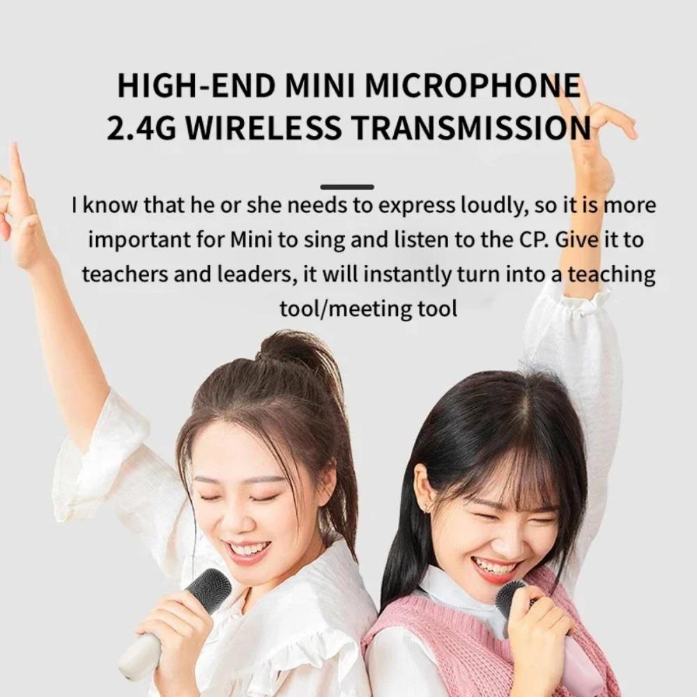 1 enceinte Bluetooth portable K12 avec 1 ou 2 microphones sans fil, idéale pour le karaoké familial, idéale comme cadeau pour enfants