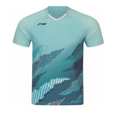 Li Ning Badminton Competition Collection Badminton Jersey Unisex Ice Refreshing Blue AAYW039-5