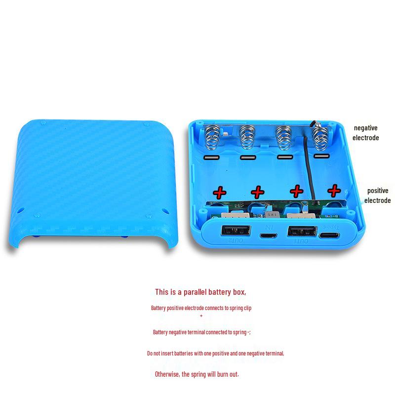 4-Section 18650 Battery Box Power Bank Shell Kit