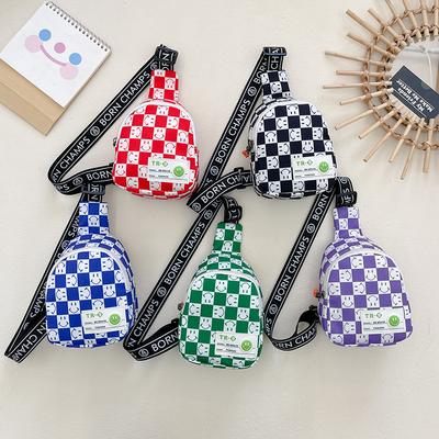 Umhängetasche mit modischem und einzigartigem Karomuster Kleine Clutch-Tasche mit süßem Baby-Print Umhängetasche