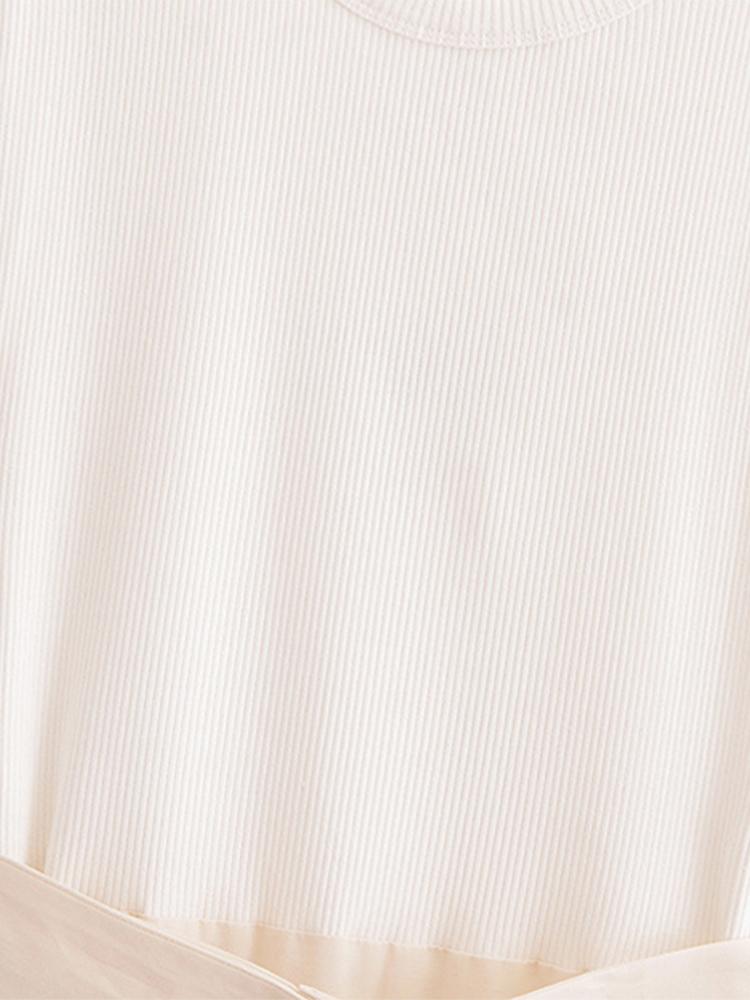 Лоскутное женское платье с поясом — фото 13