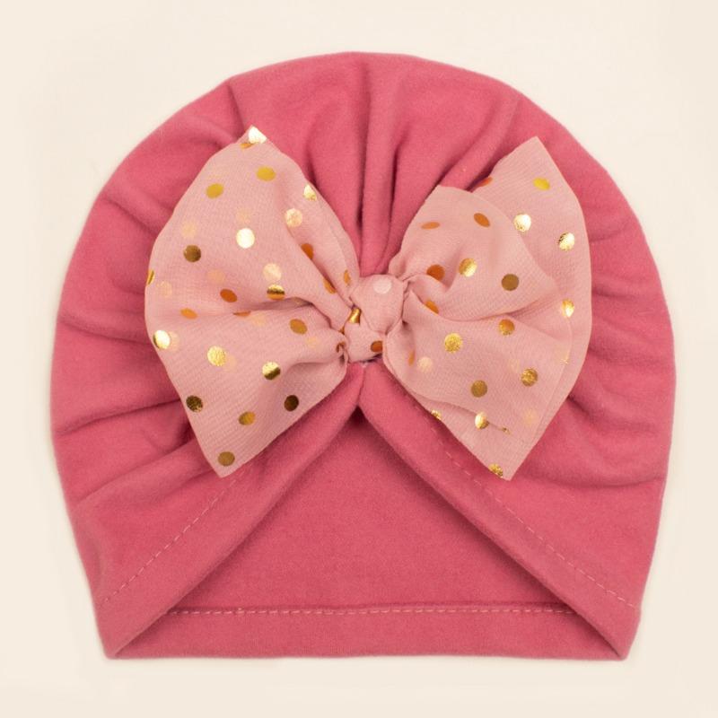 Winter Baby Bow Fleece Hair Cap, Children's Warm and Comfortable Pullover Hat, Baby Hat