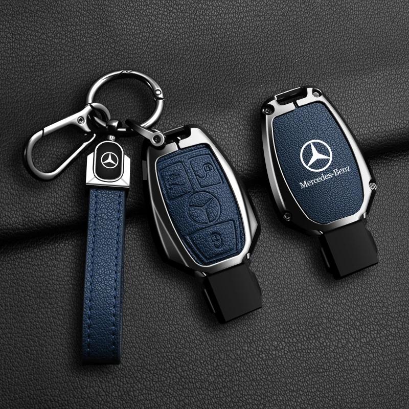 C200 E300 2026 Calda Custodia Portachiavi Auto in Pelle Copertura Supporto Protettore Per Mercedes Benz Classe A B C E GLS GLA GLK GLC CLS CLA AMG W204