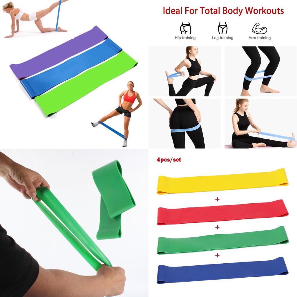 Latex Yoga Ring Resistance Band Fitness Elastic Resistance Strap Athletic Training Pull Resistance Elastic Ring Pull Ring