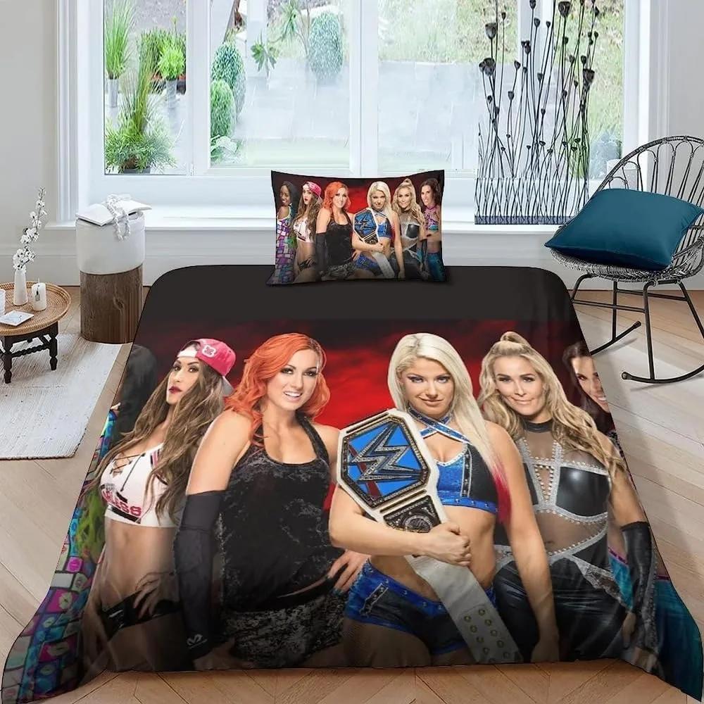 Game WWE-EAW Duvet Cover Pillowcase Bedding Set Adult Boy Girl Bedroom Decoration Children Gift Single Double Size