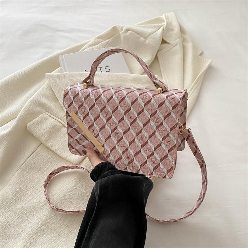 Vintage Chic Pu Shoulder Bag Small Square Crossbody Bag For Women In Trendy Colors