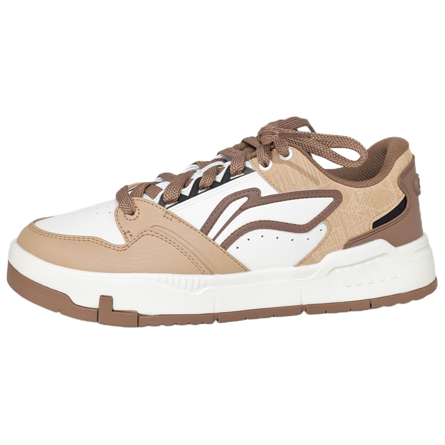 

Li Ning Common 80s Классическая Мода Ретро Универсальные Толстая Подошва Увеличение Роста Удобные Нескользящие Износостойкие Низкие Кеды AGCV269-3 43