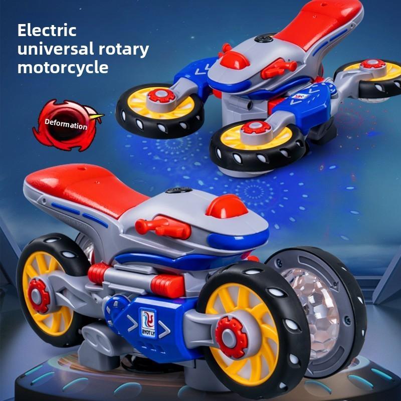 Майбутній солдат Світловий Трансформуючий Мотоцикл Іграшка для Хлопчиків з Обертовою Музикою та Світлодіодними Ефектами