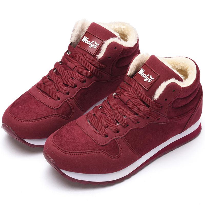 Zimní boty Muži Ženy Boty Teplé Kožešinové Boty Ženy Sněhule Běžné Boty Tenisky Kotníkové Unisex Boty Zimní boty Plus Velikost 46