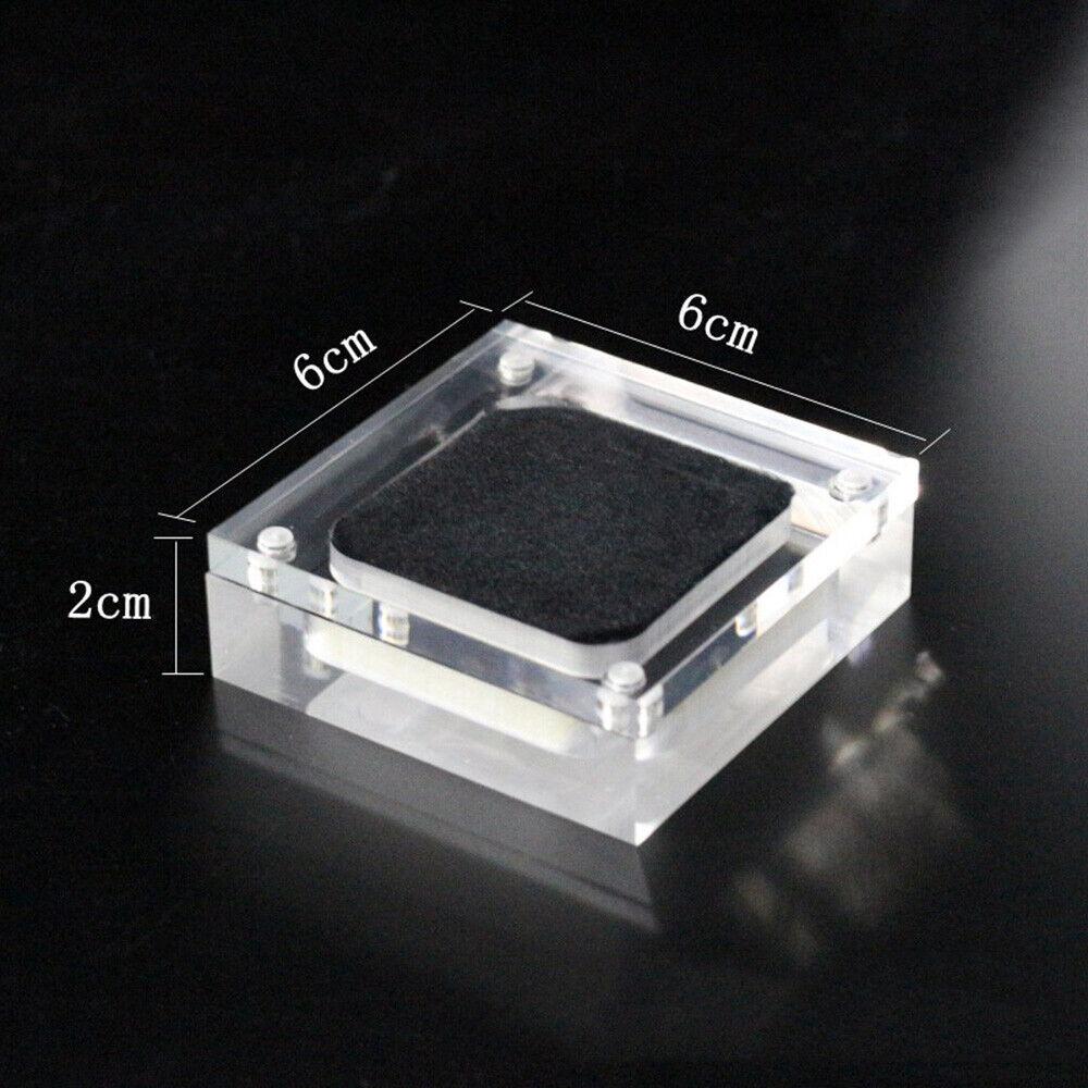 

Підставка для ювелірних виробів Коробка для зберігання ювелірних виробів Акриловий контейнер Органайзер Високоякісний Тримач для коштовностей 6x6x2cm