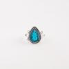 Blue Apatite Gemstone 925 Sterling Silver Jewelry Handmade March Birthstone Ring RR-57-1