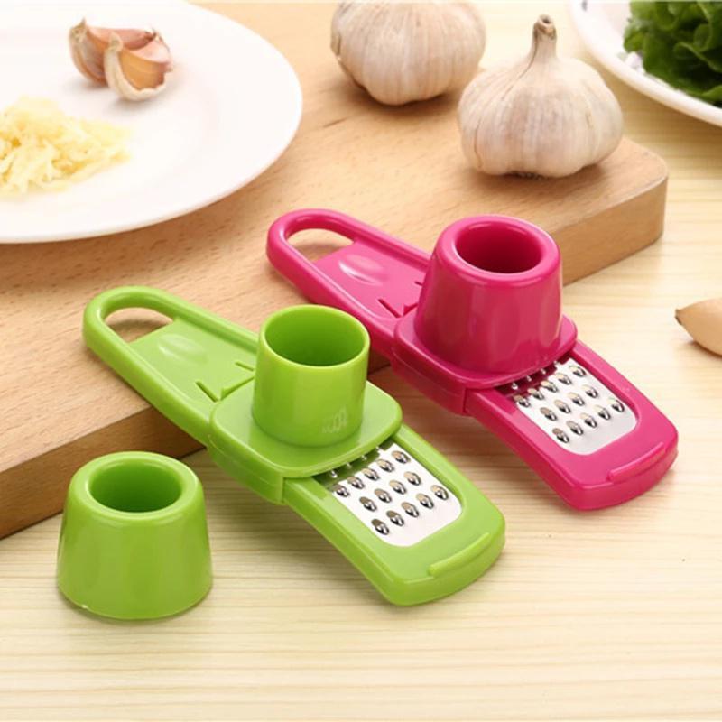 1PC Garlic Crusher Multi Functional Manual Ginger Garlic Grinding Grater Cutter Utensils Garlic Peeler Kitchen Accessories Tools