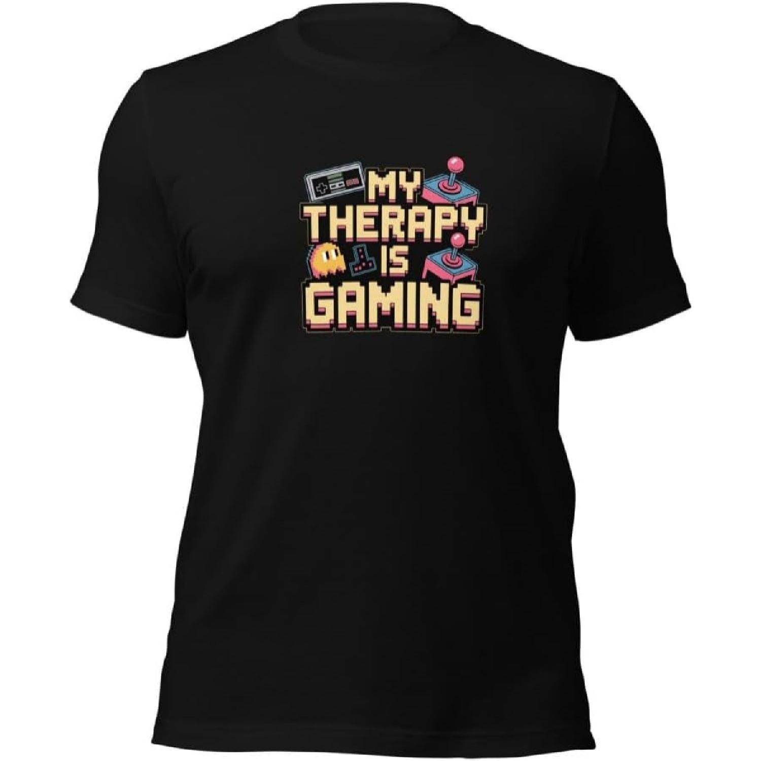 

Retro Gaming Therapy T-Shirt _ Vintage Gamer Apparel _ Nostalgic Arcade Gift _ Comfort Fit Tee _ Statement Shirt XXXXXL різнокольоровий