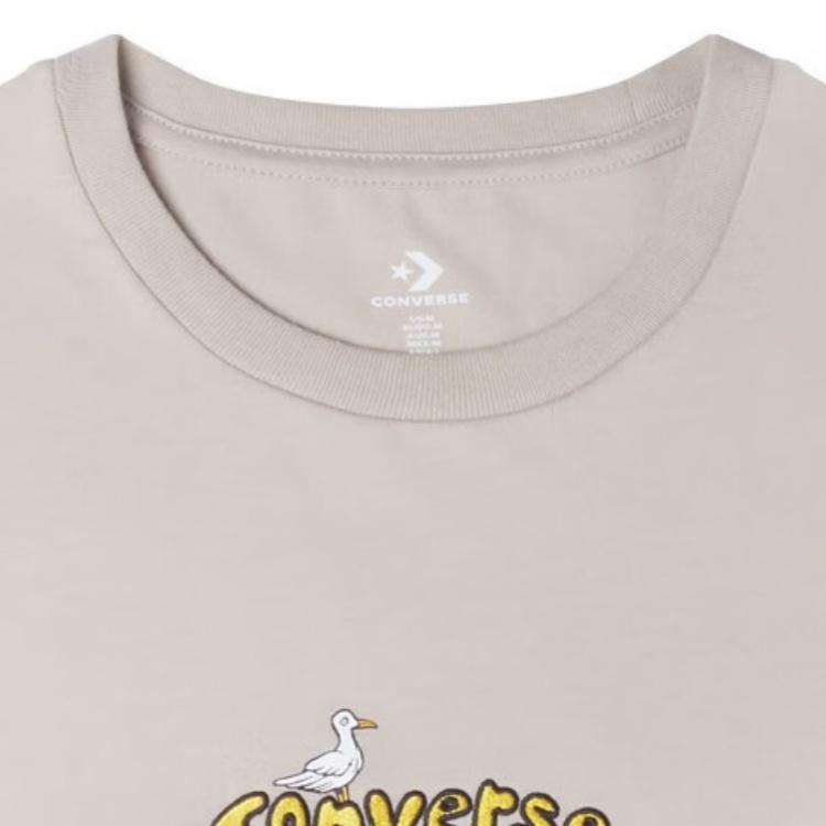 Converse Lighthouse T-shirt Asia Sizing 'Beige' Men's 10024760-A03