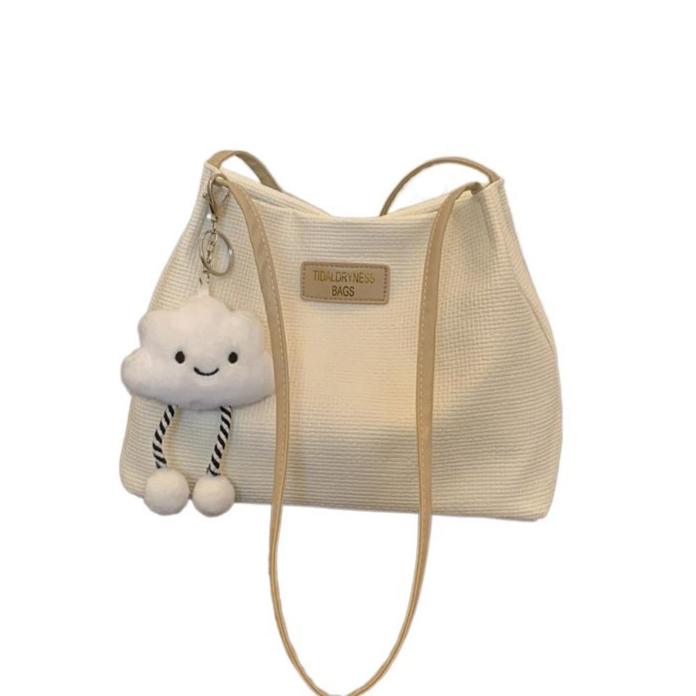 

New Design Shoulder Bag Women Large Capacity Solid Tote Bag Casual PU Underarm bag Outdoor хаки