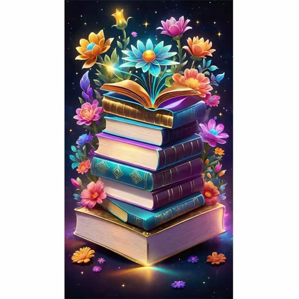 Dream Book 5DDIY Diamond Painting Landscape Diamond Embroidery Cross Embroidery Diamond Art Crystal Home Decoration