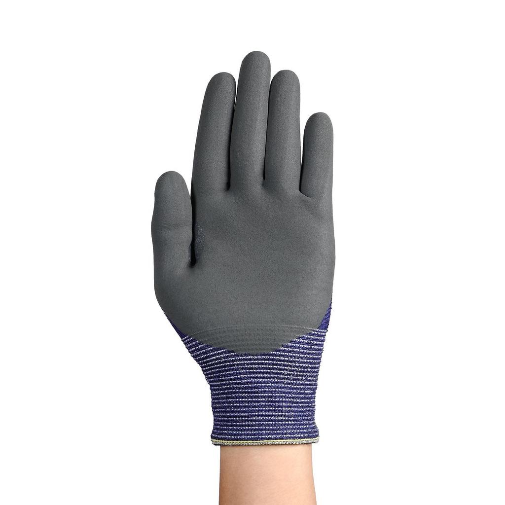 Ansell HyFlex 11-561 Cut Resistant Work Gloves Size L Level C 15-Gauge Nitrile Coated Palm Grippy Touchscreen Compatible High Durability 1 Pair