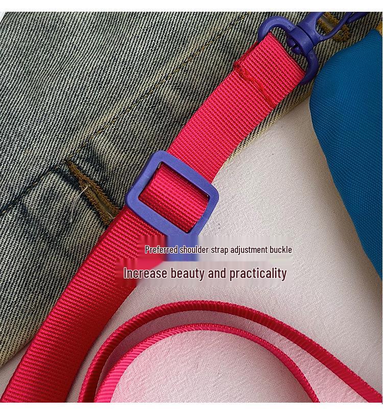 Women's Color Block Crossbody Bag: Lightweight, Summer Sports Style