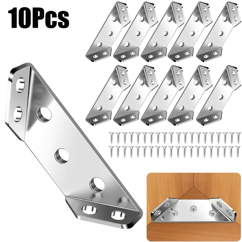 Universal Furniture Corner Connector 90° Right Angle L Brackets  Shelves Cabinets
