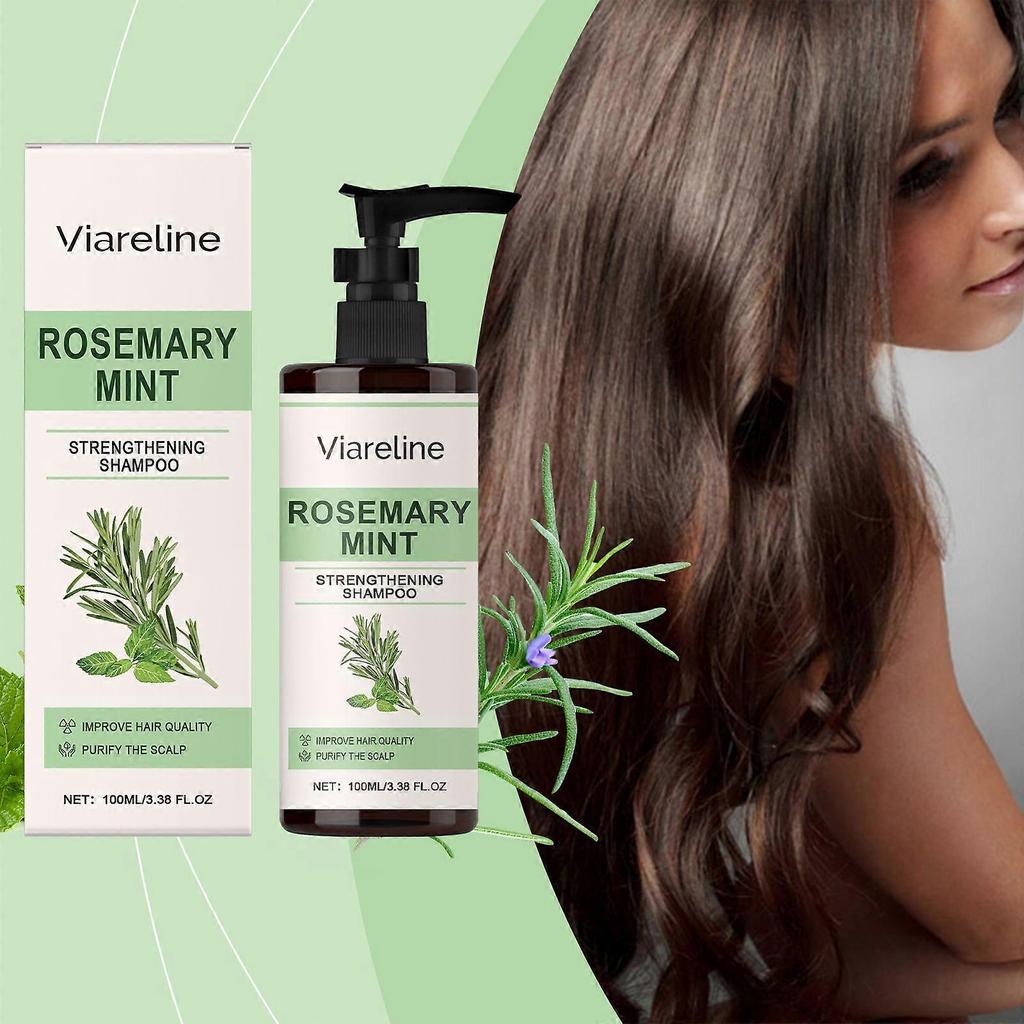 Limited time!!Viareline Rosemary Mint Shampoo - Gentle And Moisturizing, Improves Dry And Frizzy Hair, Smooth And Shiny Shampoo
