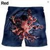 Summer 3D Print Colorful and Interesting Patterns Shorts Fashionable Casual Beach Men's Shorts
