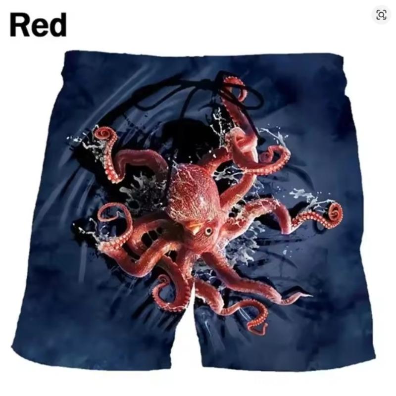 Summer 3D Print Colorful and Interesting Patterns Shorts Fashionable Casual Beach Men's Shorts