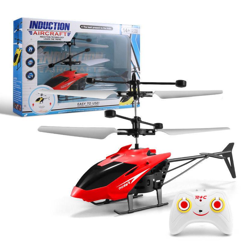Gesture-Controlled Toy Drone Helicopter - Smart Induction Hover Aircraft for Kids