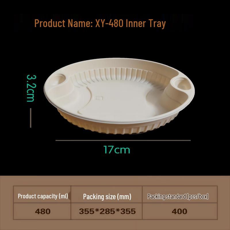 Biologisch abbaubare Take-away-Behälter aus Maisstärke mit Deckeln