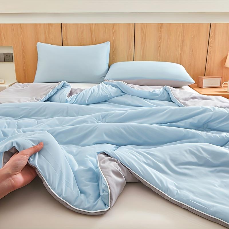 Summer Cooling Quilt Soft Breathable Cooling Quilt Lightweight Thin Quilt Quilted Construction for Bedroom Living Room Comforter